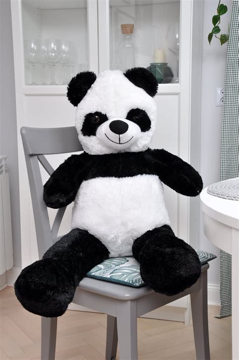 Giant Teddy Bear Panda Panda Huge Stuffed Teddy Bear Xxl Etsy