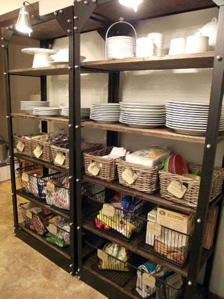 Your request belongs to the popular category. Organizing Open Shelves | Open shelving, Industrial and ...