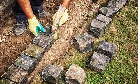 How To Install Landscape Edging Bricks Persat