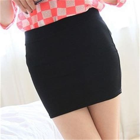 The New Summer Candy Colors Mini Skirt Sexy Elastic Force Tight High Waist A Line Skirts Womens