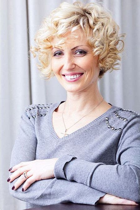 You can choose any one of them and showcase your colorful hair with an. Short Curly Hairstyles for Women Over 50 | Short Curly ...