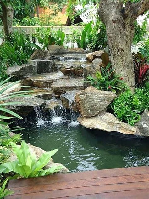Pond Waterfall Ideas Incredibly Fabulous And Tranquil Backyard