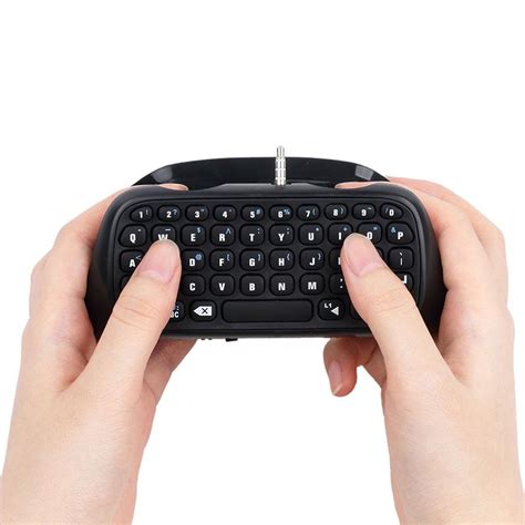 One of these is the hori programmable. Mini Bluetooth wireless Keyboard/Chatpad for PS4 Controller