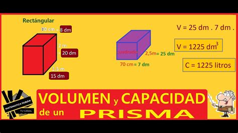 Volumen Y Capacidad De Un Prisma En 5 Minutos Paso A Paso De Base