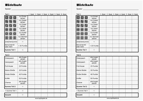 Kniffel karte pdf / kniffelblock ausdrucken a4 : Kniffel Vorlage Din A4 Pdf Cool top50spiele Schöne Spiele ...