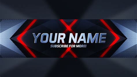Photoshop Youtube Banner Template