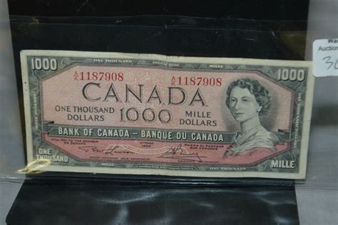 1954 Canadian One Thousand Dollar Bill