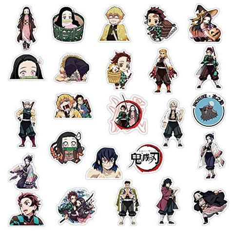 50pcs Anime Demon Slayer Stickers Anime Kimetsu No Yaiba Stickers For
