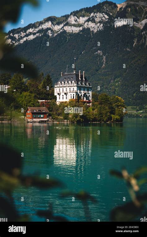 Switzerland Bernese Oberland Lake Brienz Iseltwald Stock Photo Alamy