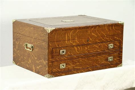 Shop cabinets and other antique and modern storage pieces from the world's. SOLD - Oak Antique 1890's Silver Chest or Jewelry Box, 2 ...