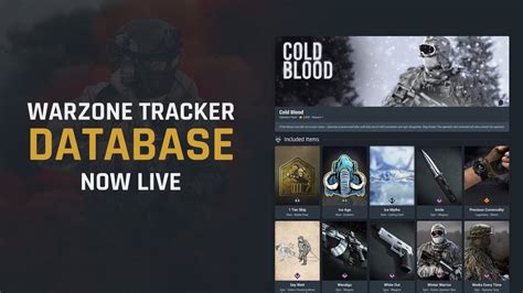 New Warzone Tracker Database Cod Warzone Tracker