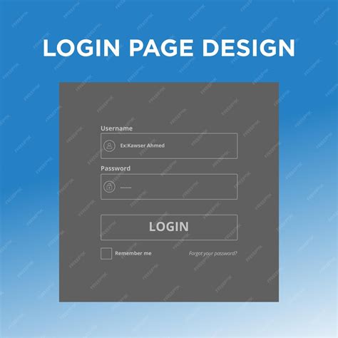 Premium Vector Minimal Login Page Design For Your Website