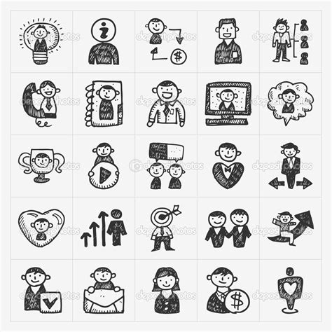 Doodle People Icons Stock Vector Image By ©mocoo2003 44110489