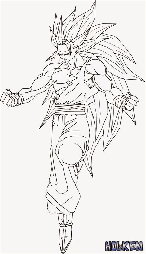 Goku sketch for Colouring
