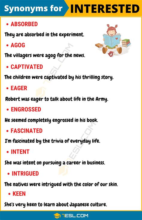 120+ Synonyms for "Interested" with Examples | Another Word for