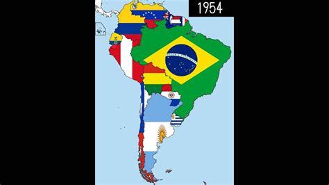 South America Timeline Of National Flags Part 1 Youtube