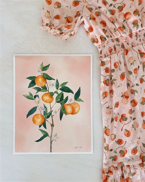 Limited Edition Clementine And Lemon Watercolor Prints Julia Berolzheimer