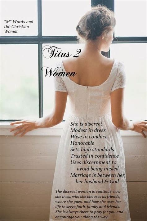 Titus 2 Woman Women Of Faith Godly Woman Christian Women
