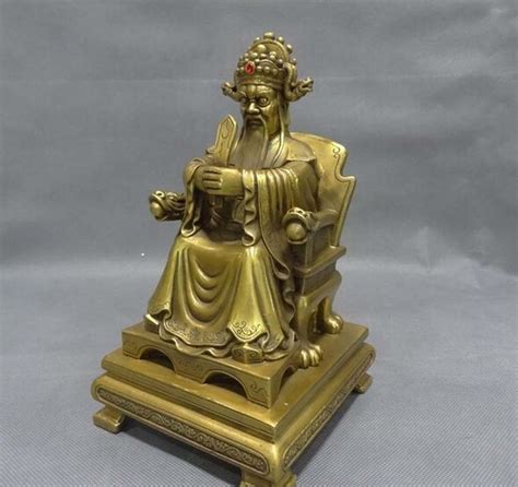 Yù huáng or 玉帝, yù dì) in chinese culture, traditional religions and myth is one of the representations of the first god (太帝 tài dì). 8" Chinese Pure Brass Wealth Mammon God Buddha Statue ...