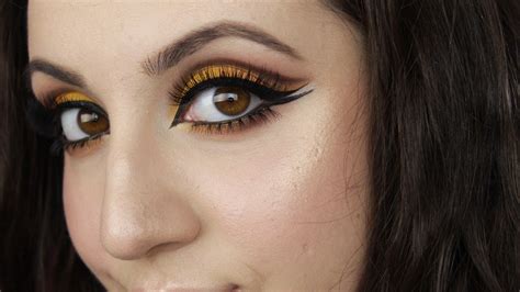 Dramatic Yellow Cut Crease Makeup Tutorial · How To Create