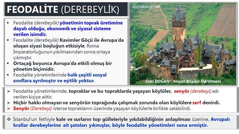 Feodalite Derebeylik Nedir Sosyal Bilgiler Sosyalciniz Zeki DoĞan