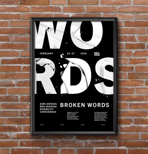 Broken Words Poster On Behance