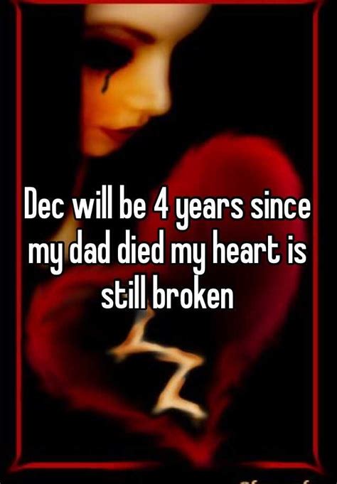 Dec Will Be 4 Years Since My Dad Died My Heart Is Still Broken