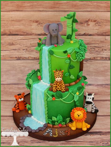 Safari Cake Smash Cake Jungle Birthday Cakes Safari Cakes Jungle