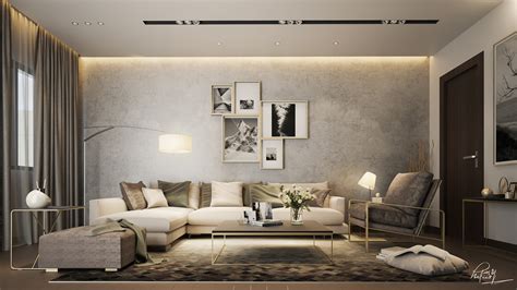 Contemporary Living Room Behance