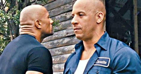 The Rock Dings Diesel As Feud Ends May Not Return In Fast And Furious 9