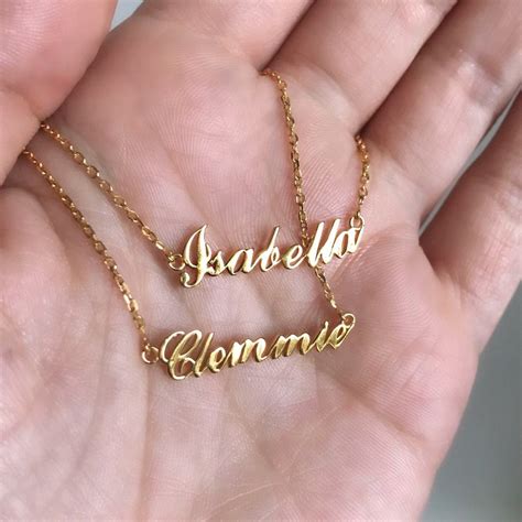 Name Plate Necklace Gold Name Necklace Name Necklace Gold Necklace