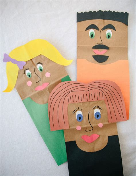 Diy Paper Bag Puppets Playfully Paper Bag Puppets Diy Paper Bag
