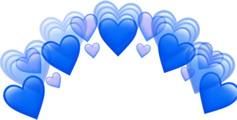 19 Blue Heart Emoji Crown Png Woolseygirls Meme