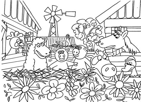 Coloriage Animaux De Ferme De Dessin Anim T L Charger Et Imprimer