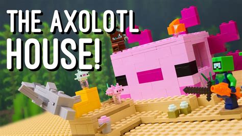 Lego Minecraft The Axolotl House Review Youtube