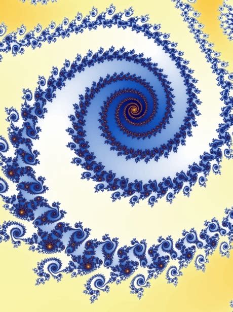 Fractal Spiral On Yellow Background Free Stock Photo Public Domain