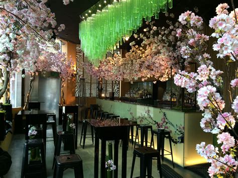 Cherry Blossom Interior Installation Blossom Floral Design Table