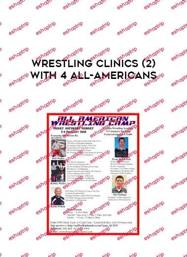Wrestling Clinics All Americans Eshoptrip