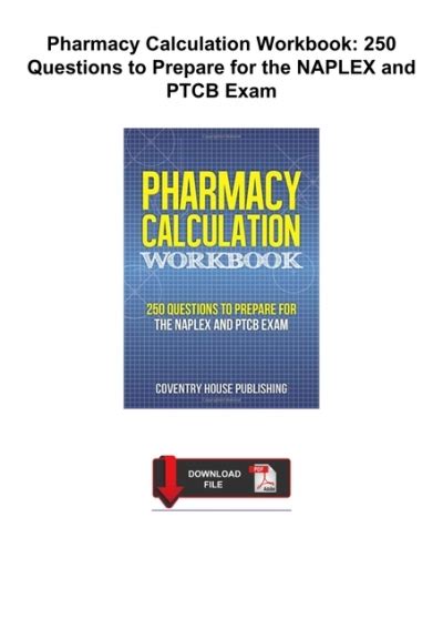 Pdf ️download ️ Pharmacy Calculation Workbook 250 Questions To Prepare