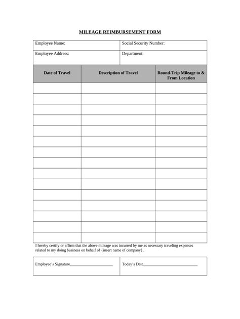 Reimbursement Form Print Fill Out And Sign Printable Pdf Template