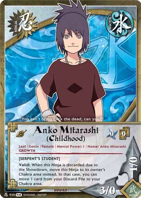 Anko Mitarashi Childhood Cards Pinterest Childhood Naruto And