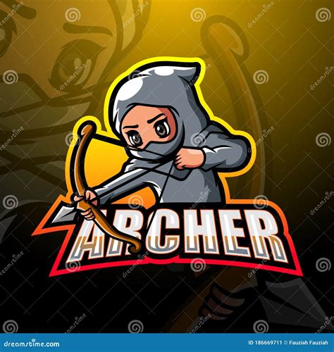 Archer Mascot Esport Logo Design Stock Vector Illustration Of