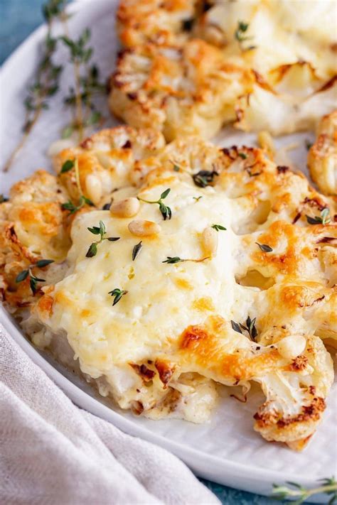 This Roasted Cauliflower Steak Recipe Is Topped With A Mixture Of