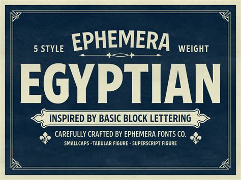 Ephemera Egyptian Fonts By Ilham Herry On Dribbble