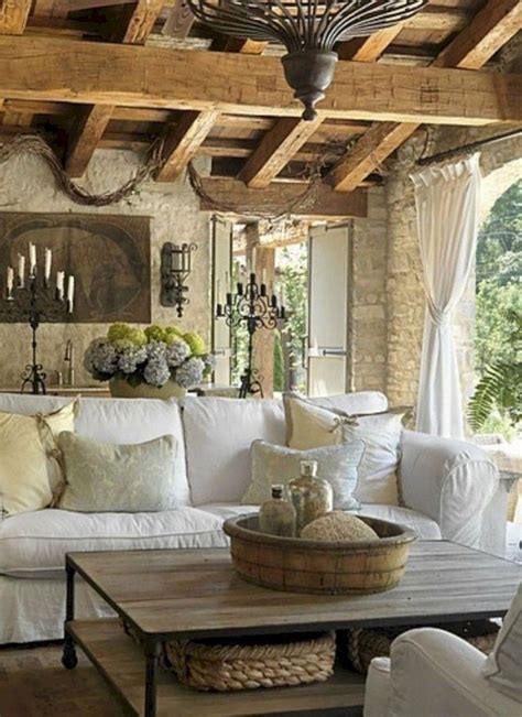 30 French Country Rustic Living Room