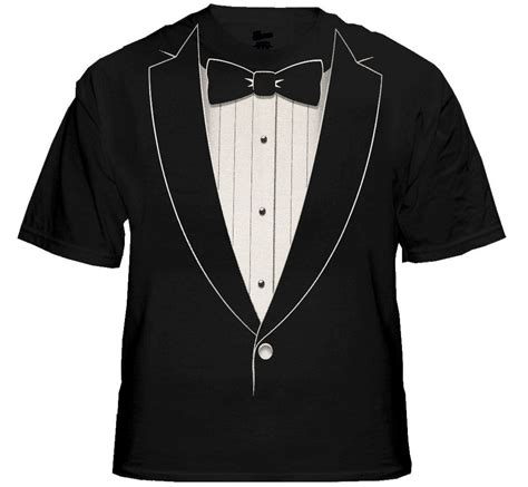 The Classic Black Tie Tuxedo T Shirt Be Wild Bewild