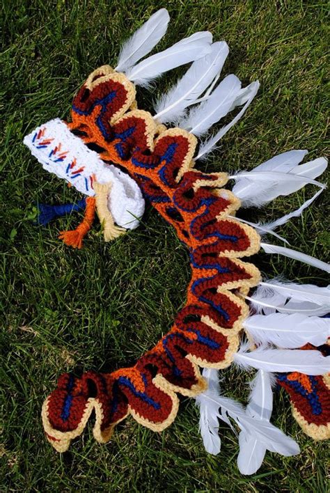 Indian Headdress Crochet Pattern Etsy Crochet Patterns