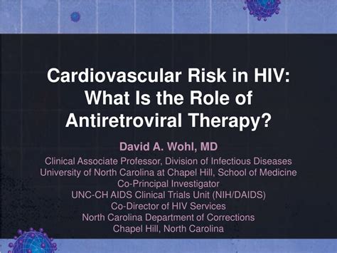 Ppt Cardiovascular Risk In Hiv What Is The Role Of Antiretroviral