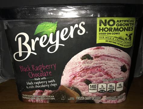 Breyers Black Raspberry Chocolate Ice Cream Black Raspberry