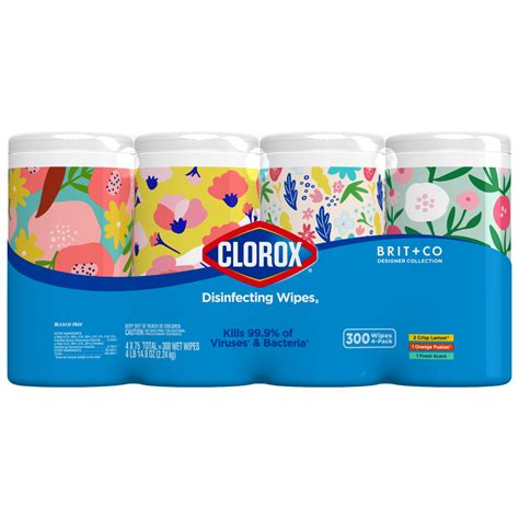 Clorox Disinfecting Wipes (300 ct Brit +Co Value Pack ...